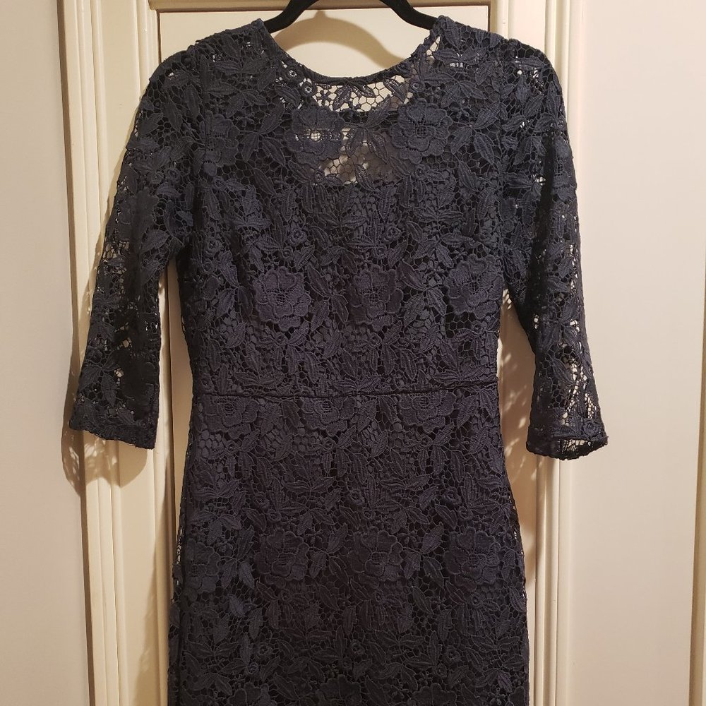 Jcrew collection grey lace dress! Size 0